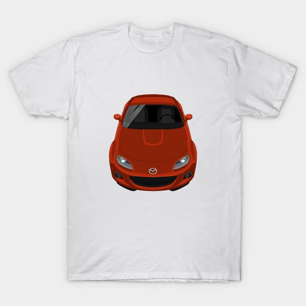 MX-5 NC 3rd gen 2013-2014 - Dark Red T-Shirt by jdmart